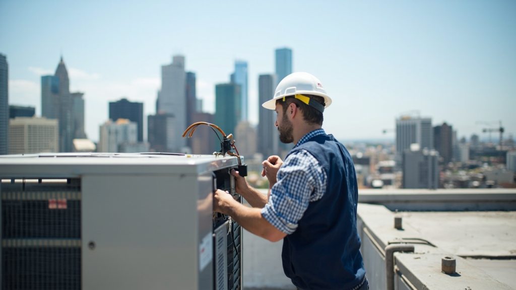 Who is responsible for ac repairs in a mid wilshir